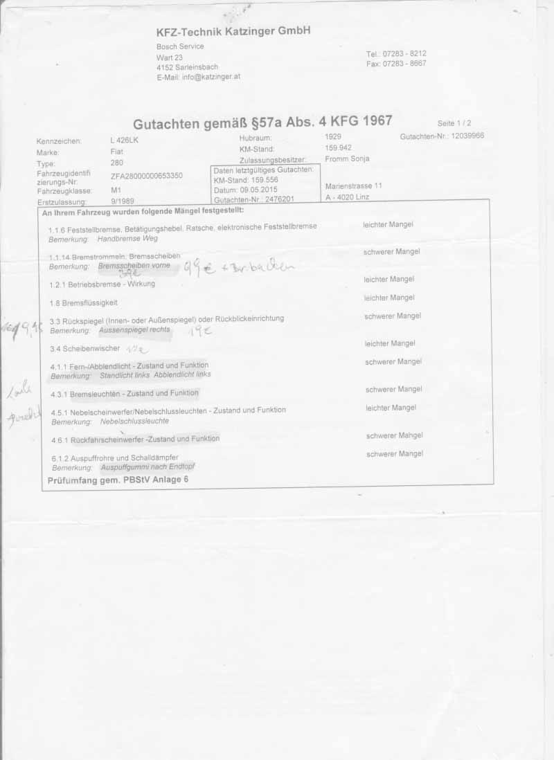 Fiat Ducato 280 Baujahr BJ -