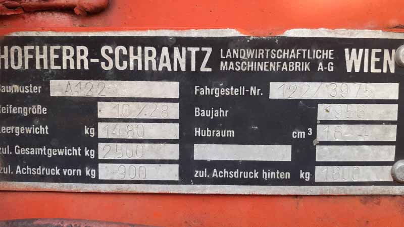 Algaier/ Porsche AP122 Baujahr BJ -